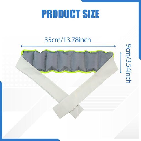 Cooling Neck Wrap Wearable Reusable Portable Cooling Scarf for Walking Hiking Riding Travel Gray in Saudi Arabia