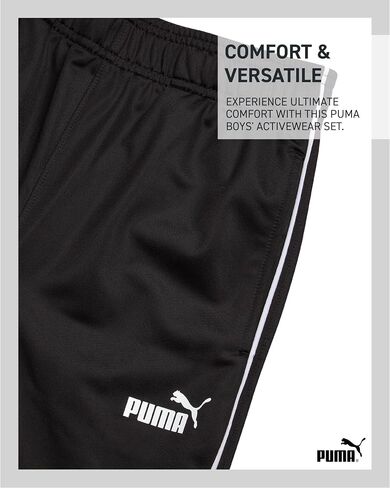 PUMA Boys Sweatpants Set - 3 Piece Fleece Pullover Long Sleeve Shirts Boys TShirt and Jogger Pants Kids Activewear Set (8-16) in Saudi Arabia