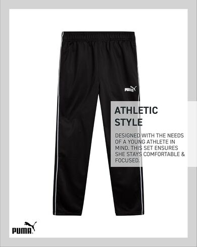 PUMA Boys Sweatpants Set - 3 Piece Fleece Pullover Long Sleeve Shirts Boys TShirt and Jogger Pants Kids Activewear Set (8-16) in Saudi Arabia