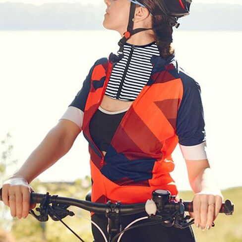 حماية من أشعة الشمس غلاف الرقبة العنق مع السوستة فو وشاح الصيف في الهواء الطلق خفيفة الوزن محمولة- خطوط بيضاء زرقاء in Kuwait