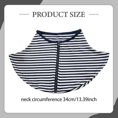 حماية من أشعة الشمس غلاف الرقبة العنق مع السوستة فو وشاح الصيف في الهواء الطلق خفيفة الوزن محمولة- خطوط بيضاء زرقاء in Kuwait