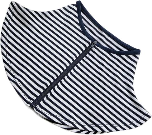 حماية من أشعة الشمس غلاف الرقبة العنق مع السوستة فو وشاح الصيف في الهواء الطلق خفيفة الوزن محمولة- خطوط بيضاء زرقاء in Kuwait