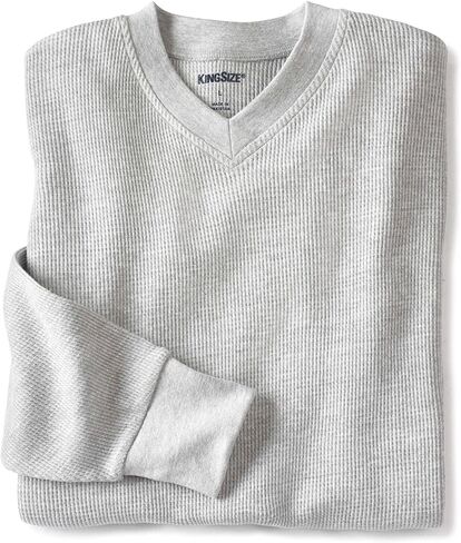 Kingsize Men's Big & Tall Heavenight Thermal Vweal Derty Shirt in Saudi Arabia