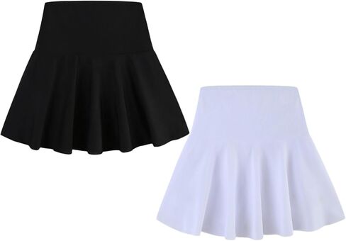 Toddler Girls Skorts Soft Pleated Athletic Skirts for Teen Girl Tennis Golf Skort with Pockets in Saudi Arabia
