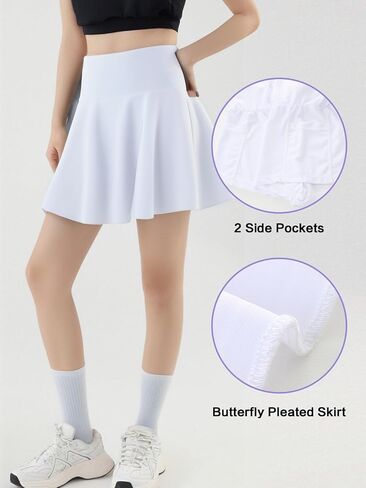 Toddler Girls Skorts Soft Pleated Athletic Skirts for Teen Girl Tennis Golf Skort with Pockets in Saudi Arabia