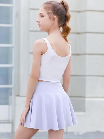 Toddler Girls Skorts Soft Pleated Athletic Skirts for Teen Girl Tennis Golf Skort with Pockets in Saudi Arabia