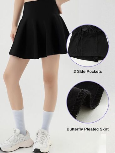 Toddler Girls Skorts Soft Pleated Athletic Skirts for Teen Girl Tennis Golf Skort with Pockets in Saudi Arabia