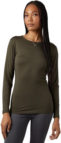 32 Degrees Heat Women's Lightweight Crew Base Layer Top | Form Fitting | Long Sleeve | 4-Way Stretch | Thermal in Saudi Arabia