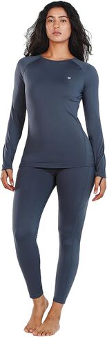 ALLZERO Women's Fleece Lined Thermal Underwear Base Layer Set - Winter Long Johns for Cold Weather in Saudi Arabia