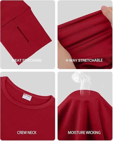 WIHOLL Long Johns Thermal Underwear for Women Fleece Lined Base Layer Pajama Set Winter Clothing in Saudi Arabia