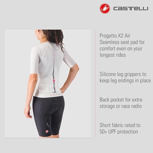CASTELLI Women’s Free Aero Race S Bibshort, Aerodynamic Road Cycling Apparel with Seat Pad for Long Distance Biking & Racing in Saudi Arabia