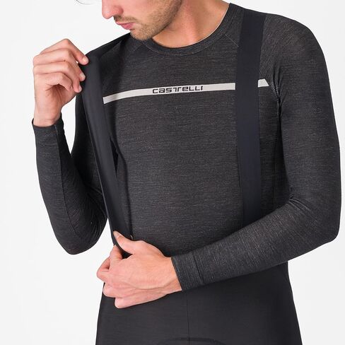 Castelli Men Comptizione bibtight ، ملابس ركوب الدراجات الباردة مع أحزمة مريلة شبكية لركوب الأداء وركوب الخيل بارد in Kuwait