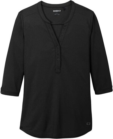 OGIO Women's Jewel Henley | Moisture Wicking Work Shirt for Women, Casual Shirt with 3/4 Sleeves in Saudi Arabia