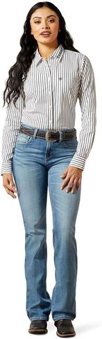 ARIAT Women's Kirby Stretch Port Royale Stripe Shirt in Saudi Arabia