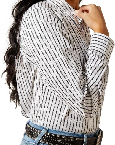 ARIAT Women's Kirby Stretch Port Royale Stripe Shirt in Saudi Arabia