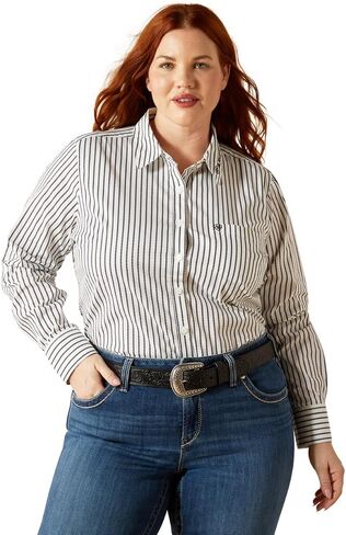 ARIAT Women's Kirby Stretch Port Royale Stripe Shirt in Saudi Arabia