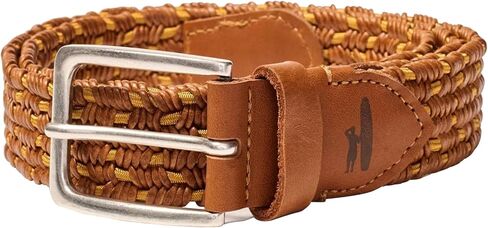 johnnie-O Tessuto Stretch Leather Belt in Saudi Arabia