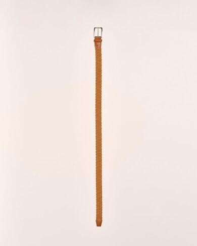 johnnie-O Tessuto Stretch Leather Belt in Saudi Arabia
