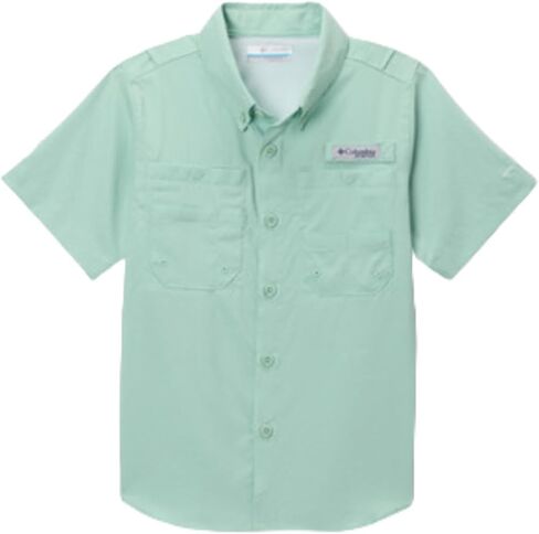 Columbia Boys PFG Tamiami Short Sleeve Shirt, Misty Jade, Small in Saudi Arabia