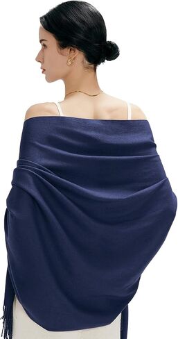 Pashmina Shawl Wrap Soft Cashmere Feel Blanket Scarf for Women, Wedding & Evening Wrap, Winter Warm Fashion Scarves in Kuwait