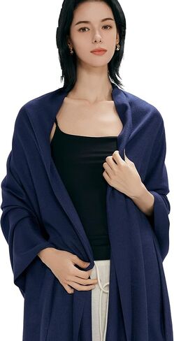 Pashmina Shawl Wrap Soft Cashmere Feel Blanket Scarf for Women, Wedding & Evening Wrap, Winter Warm Fashion Scarves in Kuwait