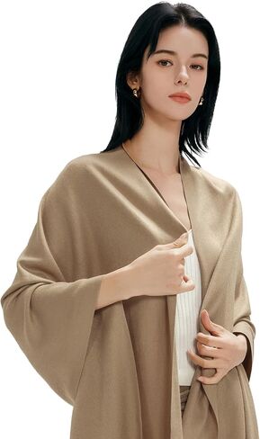 Pashmina Shawl Wrap Soft Cashmere Feel Blanket Scarf for Women, Wedding & Evening Wrap, Winter Warm Fashion Scarves in Kuwait