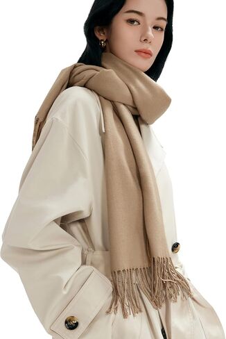 Pashmina Shawl Wrap Soft Cashmere Feel Blanket Scarf for Women, Wedding & Evening Wrap, Winter Warm Fashion Scarves in Kuwait