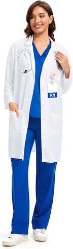 COZYFIT Lab Coat for Woman 3 Pocket, Long Sleeve Medical Coat, Relaxed Fit in Saudi Arabia