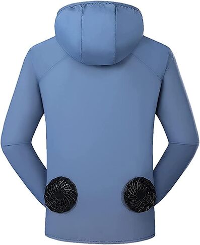 Air-Conditioning Clothing, Sun Protection Clothing, Outdoor Recreational Sports Fishing Overalls, Comfortable Breathable, for Driver Postmen,Blue,XXL in Saudi Arabia
