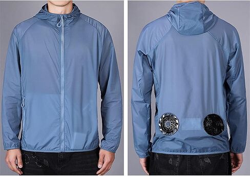 Air-Conditioning Clothing, Sun Protection Clothing, Outdoor Recreational Sports Fishing Overalls, Comfortable Breathable, for Driver Postmen,Blue,XXL in Saudi Arabia