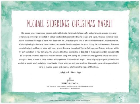 Michael Storrings Christmas in Charleston 1000 Piece Puzzle from Galison - Perfect Holiday Puzzle for Adults, Beautifully Illustrated Christmas Scene in Charleston, South Carolina, Fun Indoor Activity in Saudi Arabia