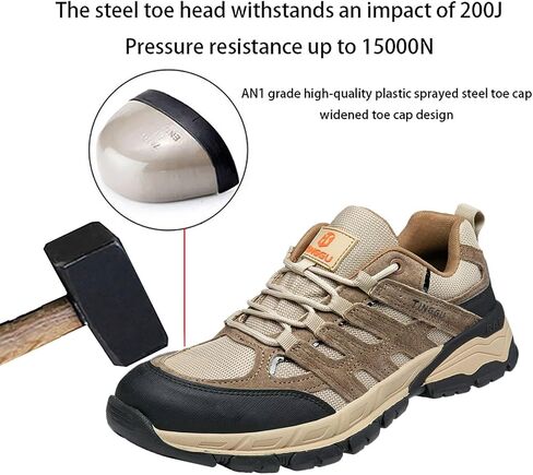 Steel Toe Work Shoes,Work Safety Sneakers Comfortable Puncture Proof Safety Shoes for Industrial,Coustruction, in Saudi Arabia