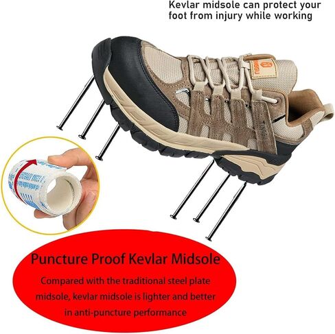 Steel Toe Work Shoes,Work Safety Sneakers Comfortable Puncture Proof Safety Shoes for Industrial,Coustruction, in Saudi Arabia