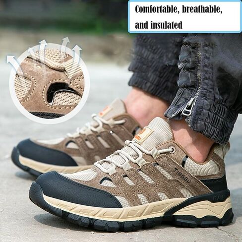 Steel Toe Work Shoes,Work Safety Sneakers Comfortable Puncture Proof Safety Shoes for Industrial,Coustruction, in Saudi Arabia