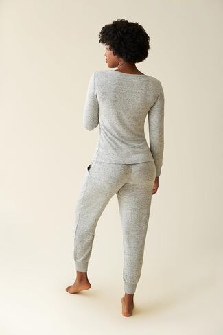 kindred bravely cozyknit pajamas & post postmpartum onounge للنساء ، بيجامات التمريض طويلة الأكمام in Saudi Arabia