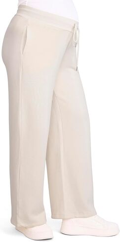 Motherhood Maternity Women's Under The Belly Wide Leg Pregnancy Lounge Sweatpants with Drawstring in Saudi Arabia