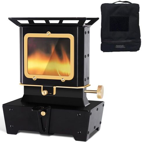 Camping Oil Lantern for Outdoor Lighting Cooking Warming Vintage Lamp Stove with Wick for Indoor Home Decor (Black) in Kuwait