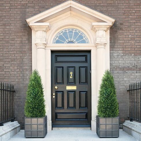 3FT Artificial Topiary Cedar Trees 2 Pack, Lush Thick Greenery UV Rated Artificial Plants for Outdoor Planters Decor, Realistic Fake Trees Indoor Garden in Saudi Arabia