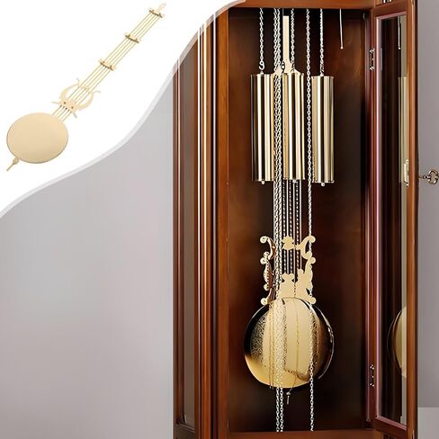 Qianshi Grandfather Clock Pendulum Presace Presidents Golden Mechanical Wall Clock Clock Pendulum Hammer Metal Quartz Cloft Clock Mechanism Accsities DIY Decore (C) in Kuwait