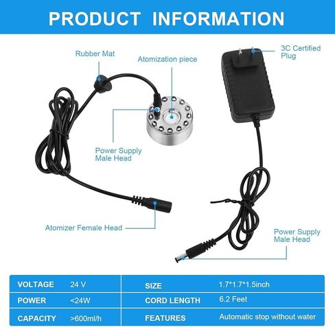 4 حزمة هالوين صانع الضباب الضباب مع 12 أضواء LED ، آلة الضباب بالموجات فوق الصوتية لنافورة المياه ، البركة ، ديكور حفلات عيد الهالوين في الهواء الطلق ، لون متغير هواء الترطيب in Saudi Arabia