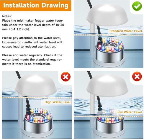 صانع هالوين ضباب ، فاونتن بوند بوند ميني الضباب الماكينة المرطب هواء الهواء ، صانع الضباب بالموجات فوق الصوتية Fogger Indoat in Kuwait