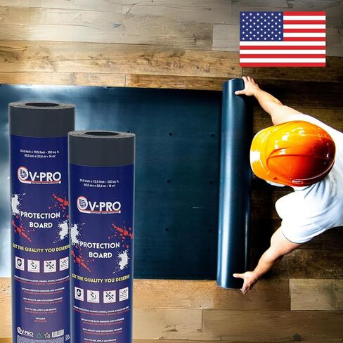 V-PRO 538sqft Floor Protector - Anti Paint, Durable, Waterproof, Floor Covering - Ideal for Construction, Renovations and Move. - Ultimate Floor Protection Solution for Home and Office in Saudi Arabia