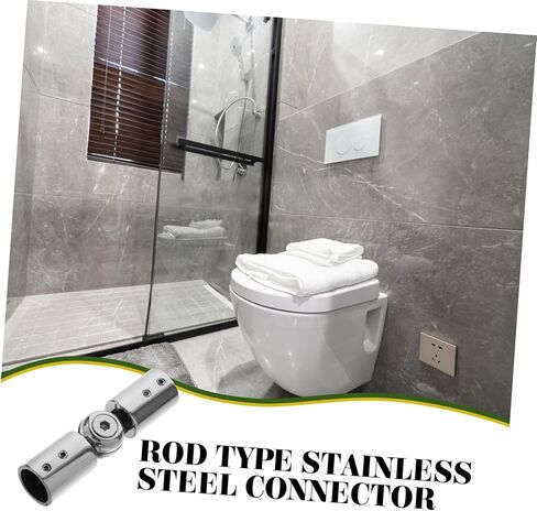 Ciieeo Curtain Rod Corner Connector Window Corner Curtain Rod Connector Elbow for Window Rods Zinc Alloy Strong in Saudi Arabia