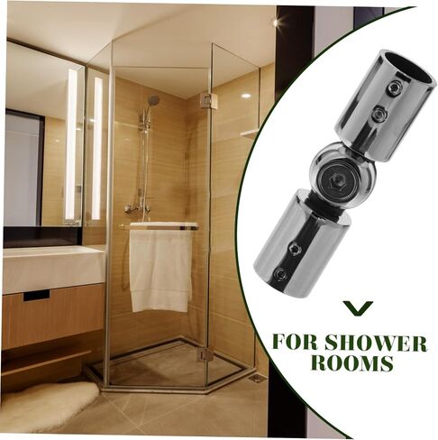 Ciieeo Curtain Rod Corner Connector Window Corner Curtain Rod Connector Elbow for Window Rods Zinc Alloy Strong in Saudi Arabia