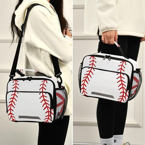 صندوق الغداء للأطفال للأطفال الصغار ، حقيبة غداء معزولة قابلة لإعادة الاستخدام للبيسبول للرعاية النهارية في الهواء الطلق في الهواء الطلق. in Kuwait