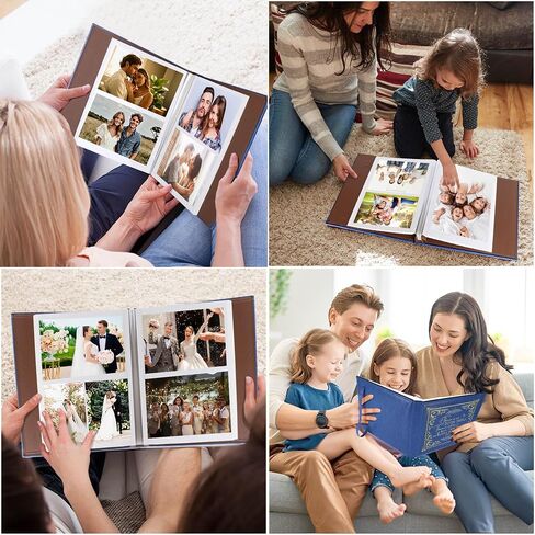 ألبوم صور الأخوات لـ 3x5 4x6 5x7 صور ديي ذاكرة جلدية ألبوم Bestie Gifts Bff Photo Photo Book Soul Sisters Gifts (ألبوم Better Friend-Dark Blue) in Kuwait