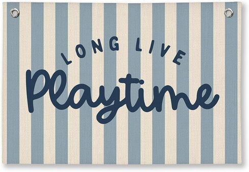 Playroom Wall Decor, Kids Toddler Boy Playroom Decor Hanging Linen Banner,Play Room Wall Decor for Kids Boys Nursrry, 20x30 Inch in Kuwait