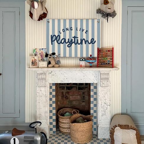 Playroom Wall Decor, Kids Toddler Boy Playroom Decor Hanging Linen Banner,Play Room Wall Decor for Kids Boys Nursrry, 20x30 Inch in Kuwait