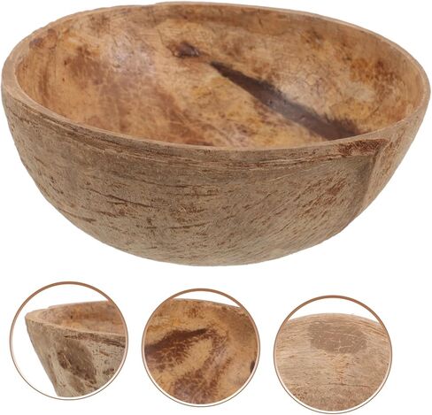Doitool Coconuts Shell Candle Holder Natural Termatherapy Cup Diy Candle Candle Bowl Storage Jar in Saudi Arabia
