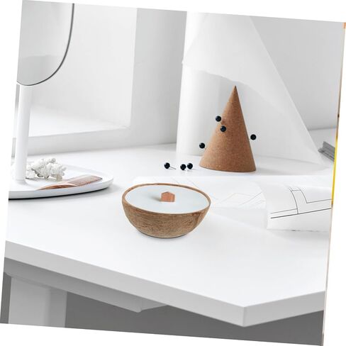 Doitool Coconuts Shell Candle Holder Natural Termatherapy Cup Diy Candle Candle Bowl Storage Jar in Saudi Arabia